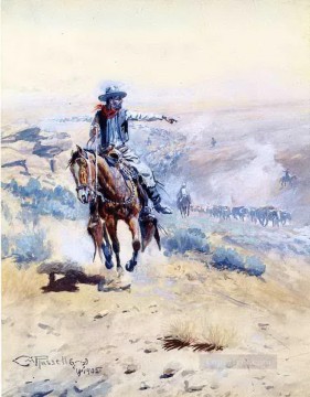 アメリカインディアン Painting - 道を指し示す 1905 年 チャールズ マリオン ラッセル アメリカ インディアン
